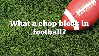 What a chop block in football?