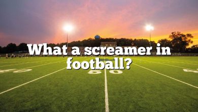 What a screamer in football?