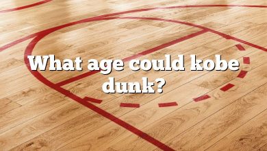 What age could kobe dunk?