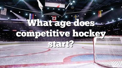 What age does competitive hockey start?
