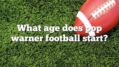 What age does pop warner football start?