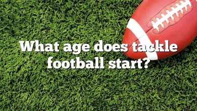 What age does tackle football start?