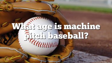 What age is machine pitch baseball?