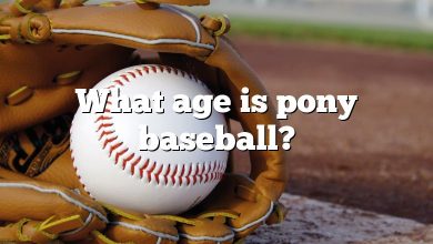 What age is pony baseball?