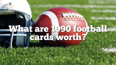 What are 1990 football cards worth?