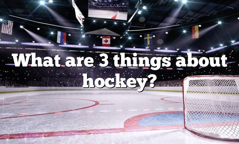 What are 3 things about hockey?