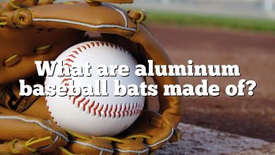 What are aluminum baseball bats made of?