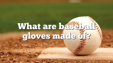 What are baseball gloves made of?