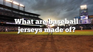 What are baseball jerseys made of?