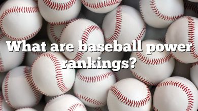 What are baseball power rankings?