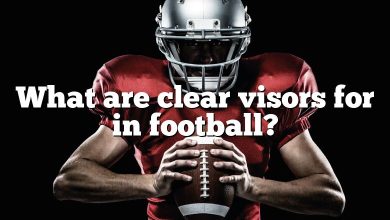 What are clear visors for in football?