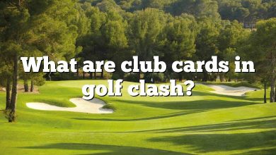 What are club cards in golf clash?