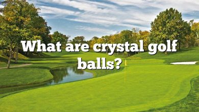 What are crystal golf balls?