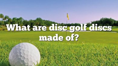 What are disc golf discs made of?
