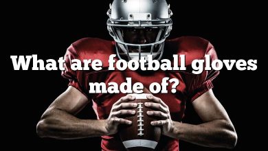 What are football gloves made of?