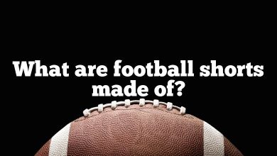 What are football shorts made of?