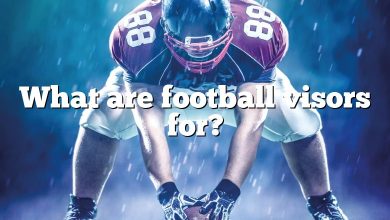 What are football visors for?