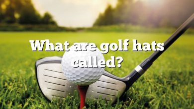 What are golf hats called?