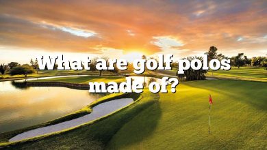 What are golf polos made of?