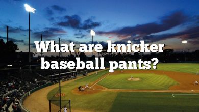 What are knicker baseball pants?