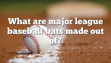 What are major league baseball bats made out of?