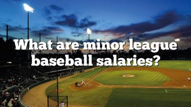 What are minor league baseball salaries?