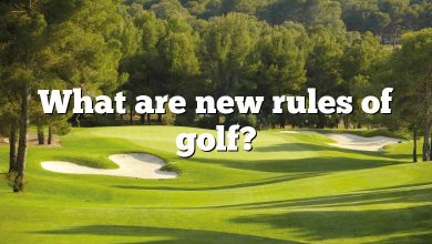 What are new rules of golf?