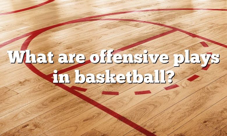 What are offensive plays in basketball?