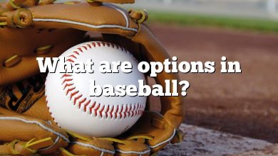 What are options in baseball?
