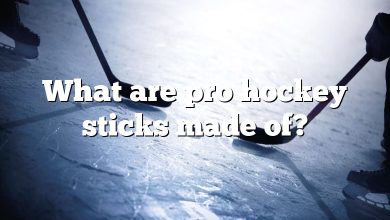 What are pro hockey sticks made of?