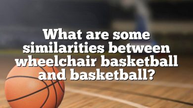 What are some similarities between wheelchair basketball and basketball?