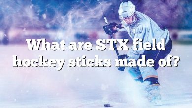 What are STX field hockey sticks made of?