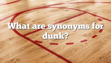 What are synonyms for dunk?