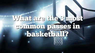 What are the 3 most common passes in basketball?