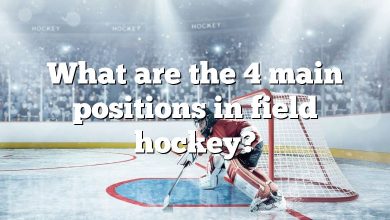 What are the 4 main positions in field hockey?