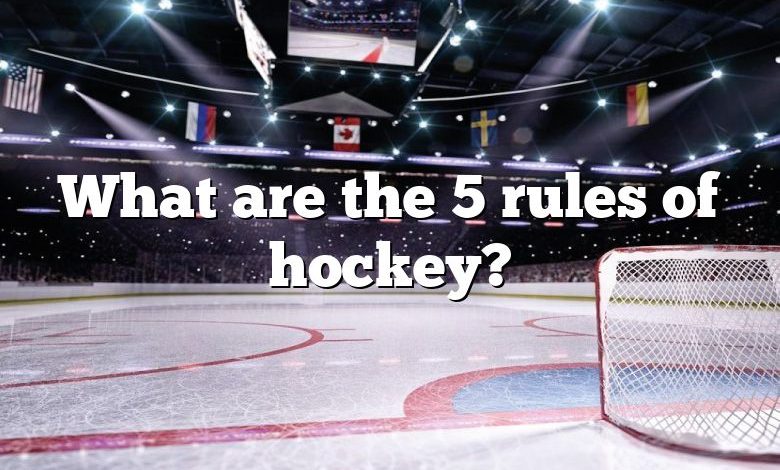 What are the 5 rules of hockey?