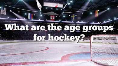 What are the age groups for hockey?