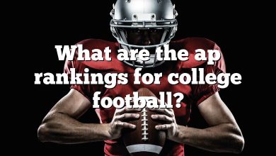 What are the ap rankings for college football?