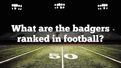 What are the badgers ranked in football?