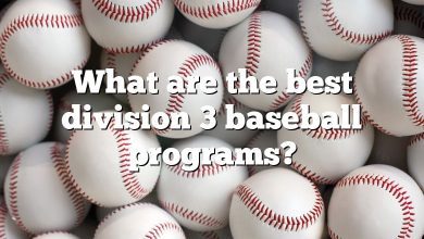 What are the best division 3 baseball programs?