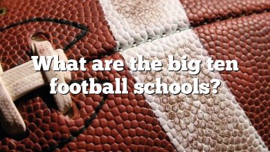 What are the big ten football schools?