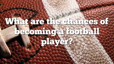 What are the chances of becoming a football player?