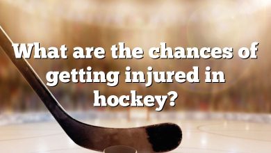 What are the chances of getting injured in hockey?