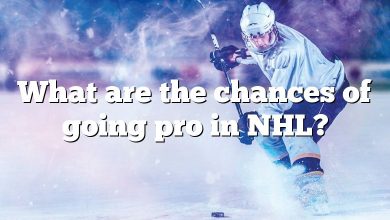 What are the chances of going pro in NHL?