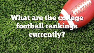 What are the college football rankings currently?