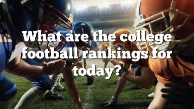 What are the college football rankings for today?