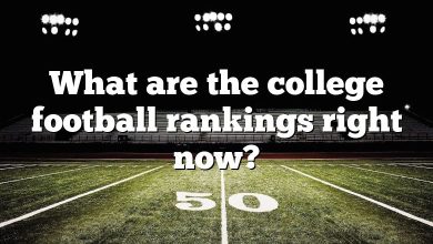 What are the college football rankings right now?