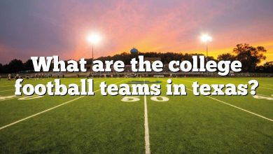 What are the college football teams in texas?