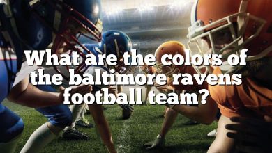 What are the colors of the baltimore ravens football team?