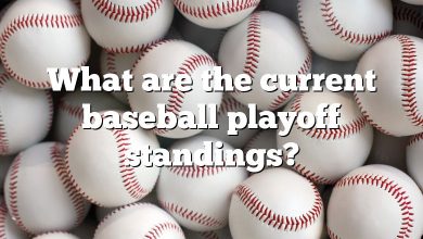 What are the current baseball playoff standings?